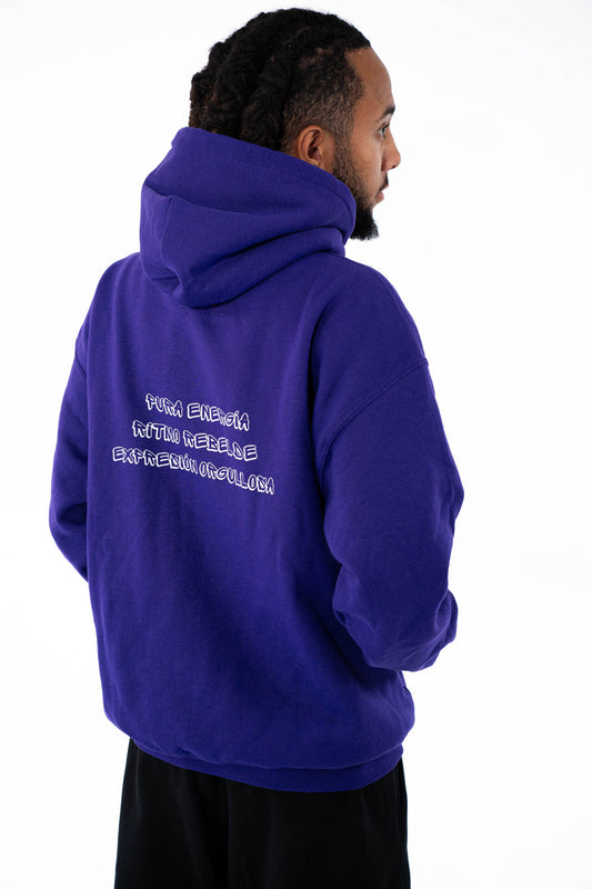 Sudadera con capucha morada