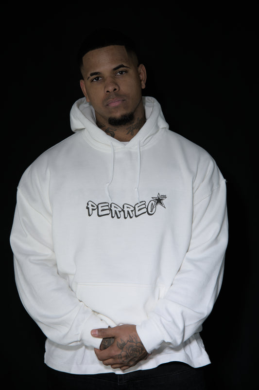 Sudadera con capucha blanca