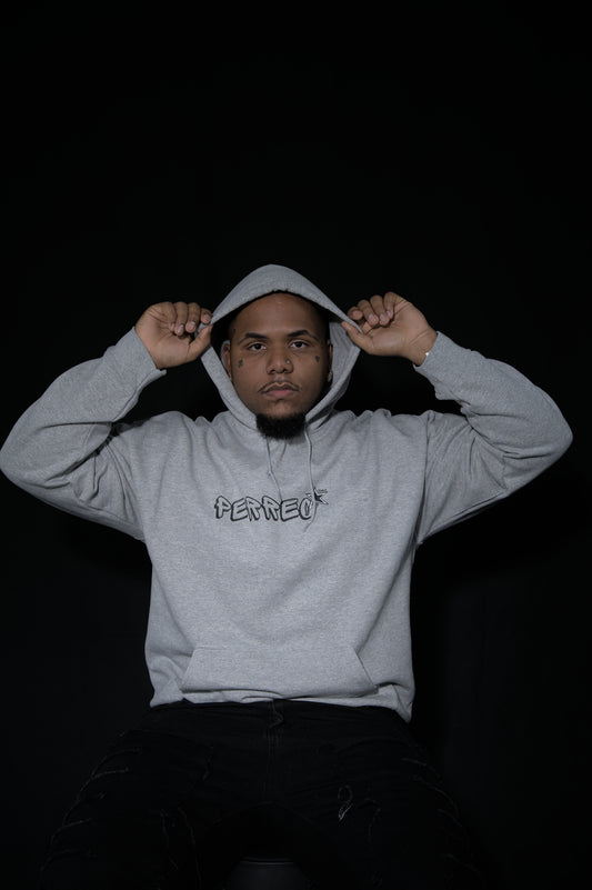 Sudadera con capucha gris