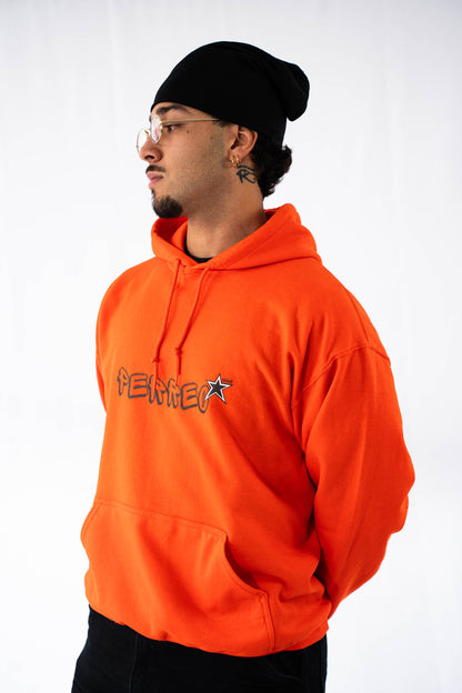 Sudadera con capucha naranja