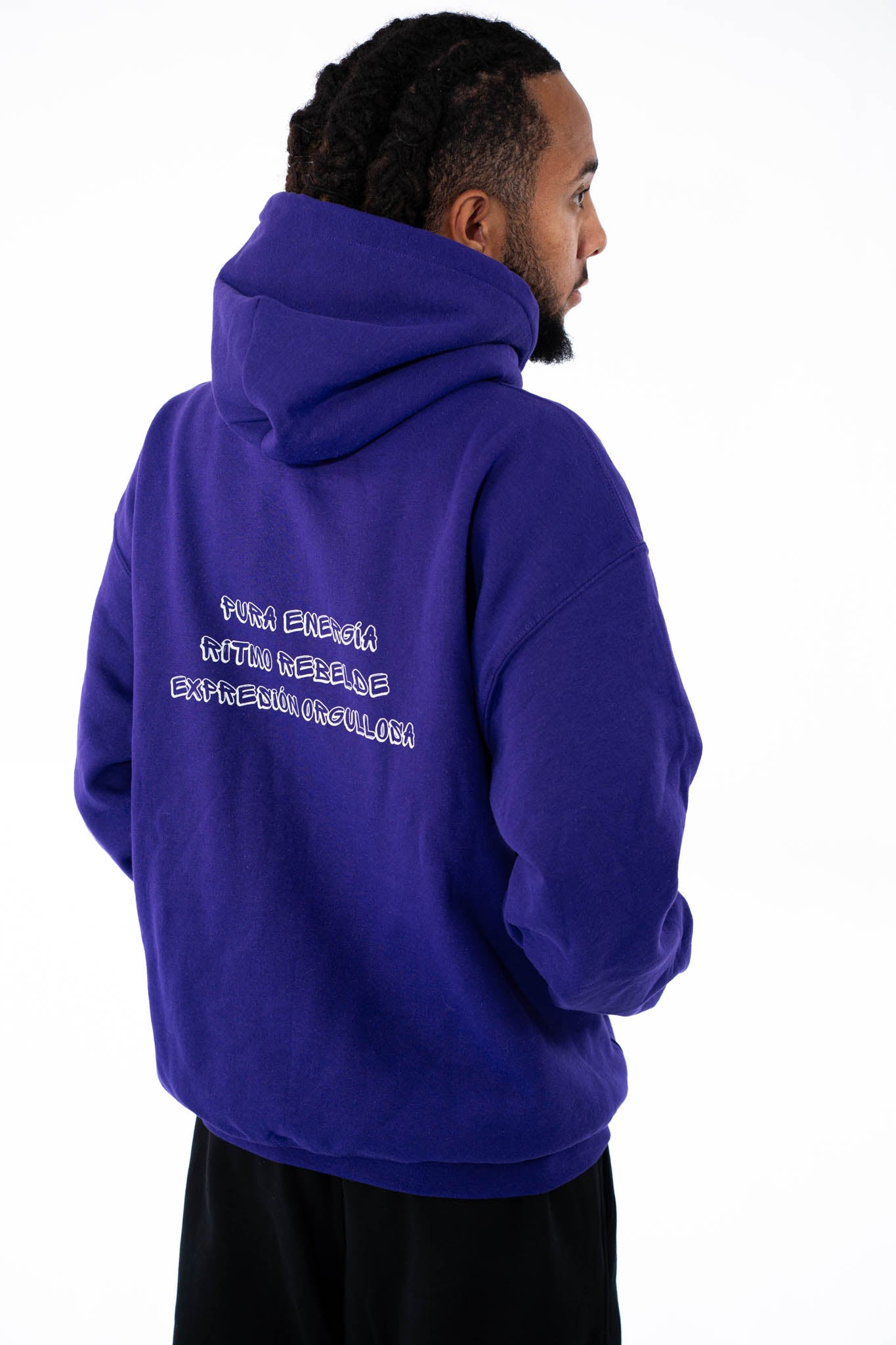 Sudadera con capucha morada