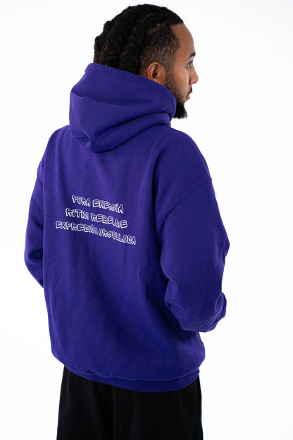 Sudadera con capucha morada