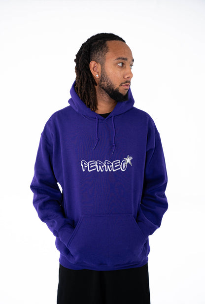 Sudadera con capucha morada